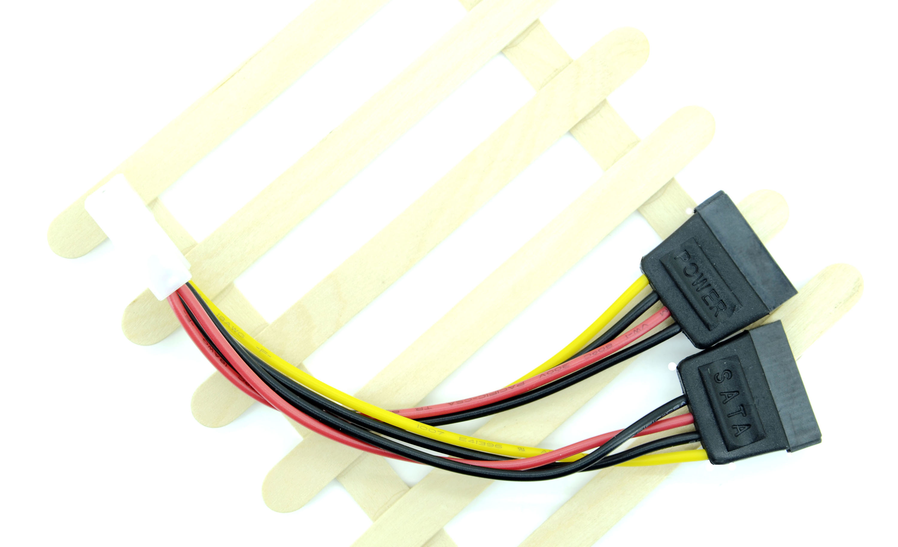 Molex male 4P TO SATA 15PX2